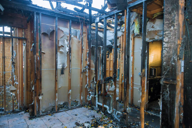 Professional Emergency Fire Cleanup technician working in Emma, NC